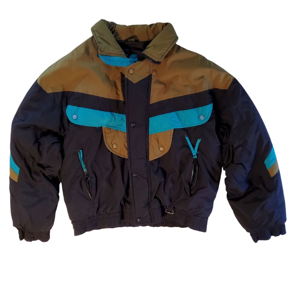 Vintage Grand Targhee Ski Jacket 80s/90s Colorblock Design Men's M